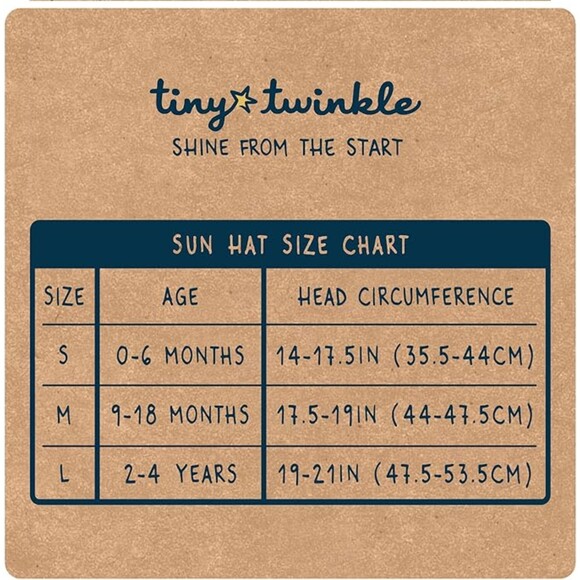 Tiny Twinkle Sun Protection Baby Flap Hat with UPF 50 Summer Beach Pool SZ M:NWT - Picture 2 of 7